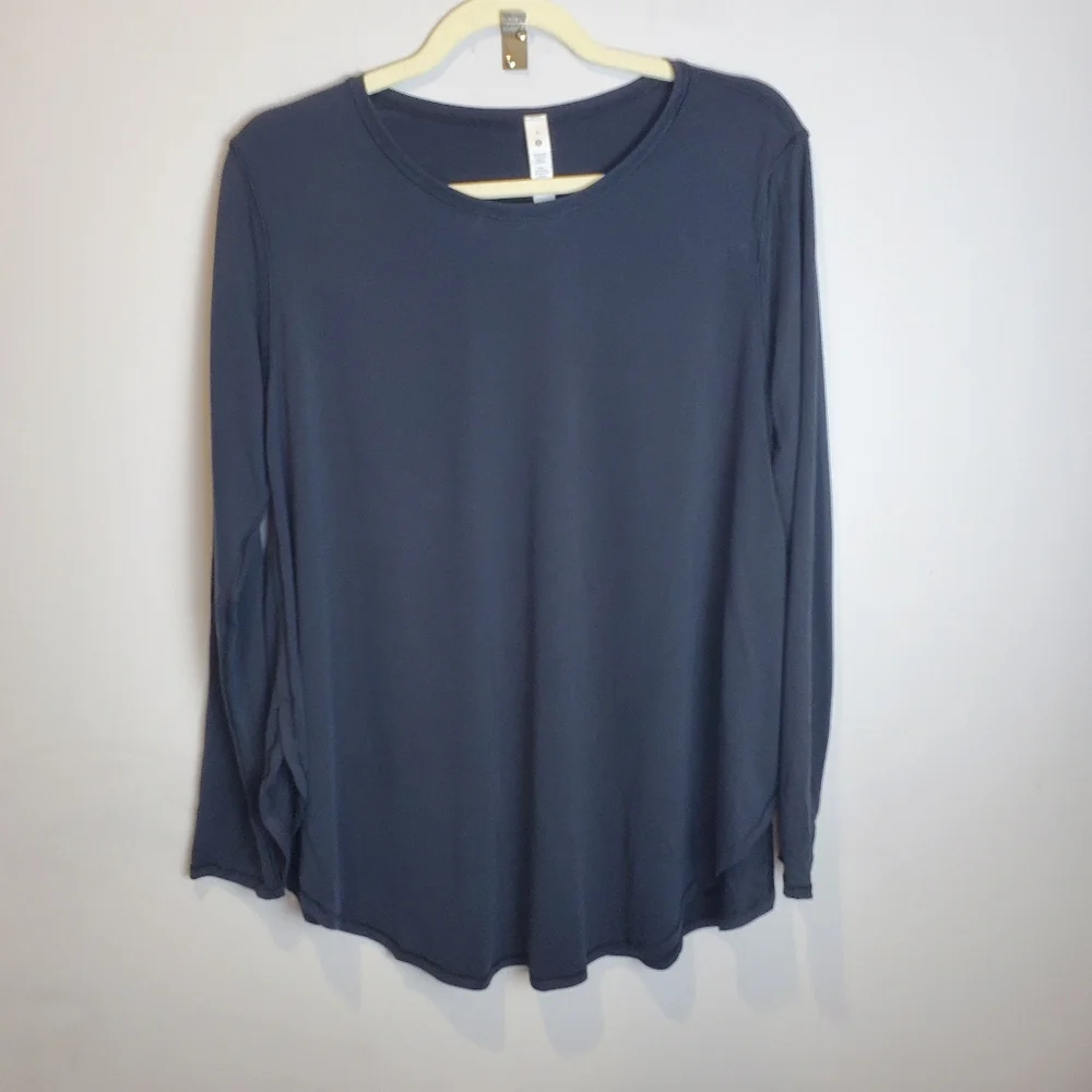 Lululemon Draped Bum Covering Long Sleeve Black Size 6 NWT